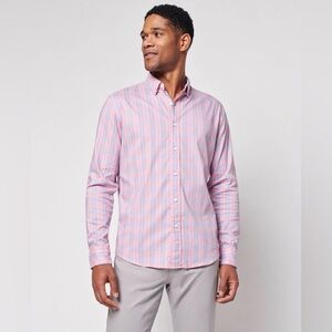 Faherty Movement Plaid Button-up Shirt In Summer Rose Plaid